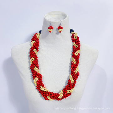 Lopa Seeds Twined W/2-strand Shell Leis